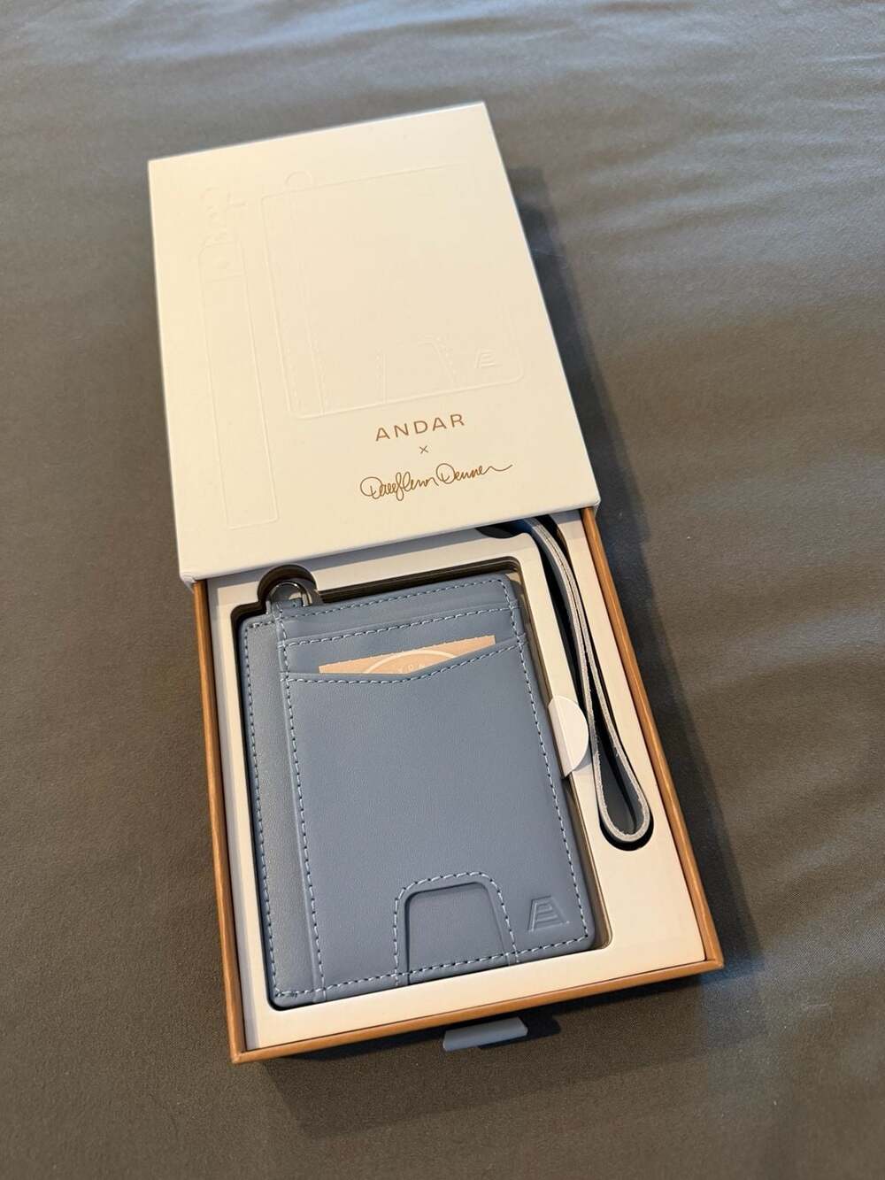 Andar The Denner Wristlet Card Holder Wallet Car Mom Blue